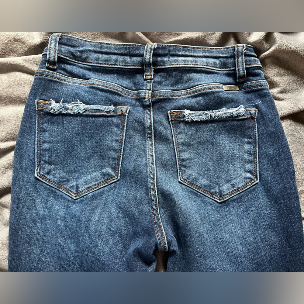 KanCan High-Rise Distressed Blue Skinny Denim Jeans